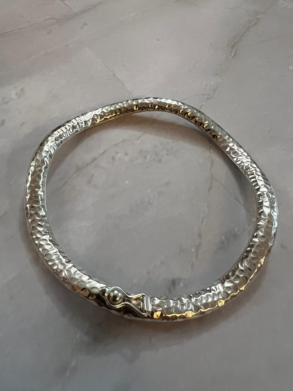 Hammered Sterling Silver Bangles — Sold Individually
