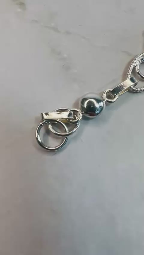 Evil Eye–Inspired 950 Silver Bracelet