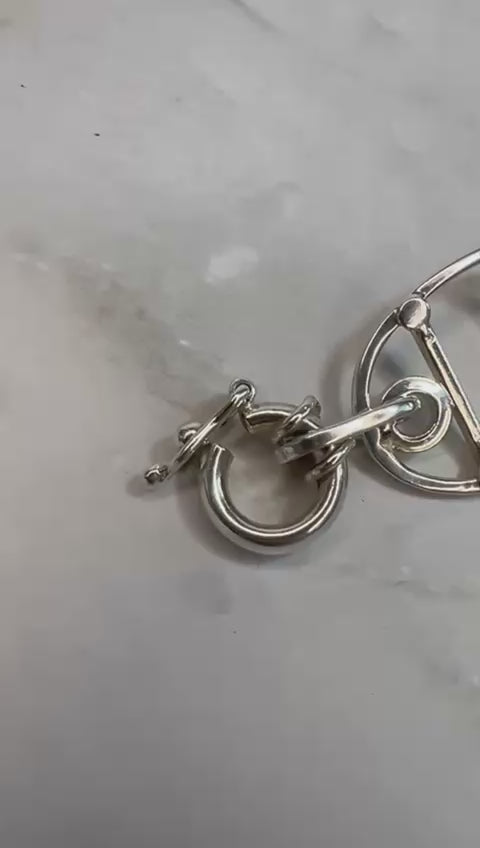 Geometric Oval-Link Bracelet