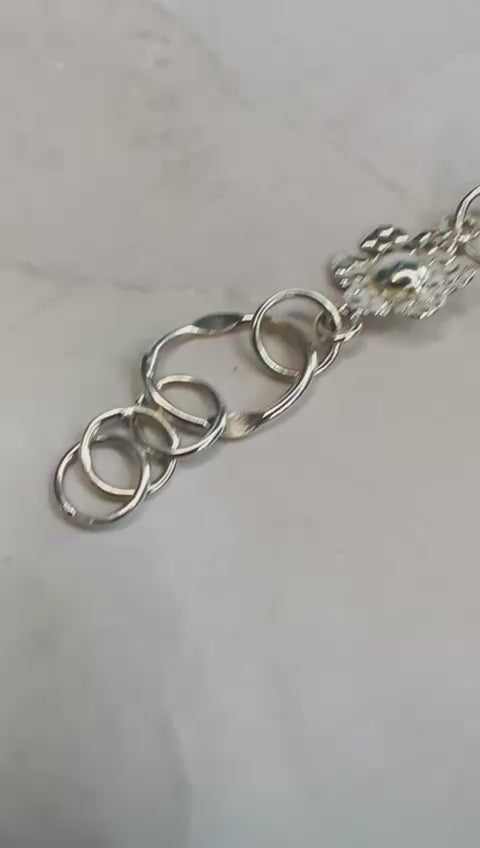 Floral Bloom 950 Silver Bracelet